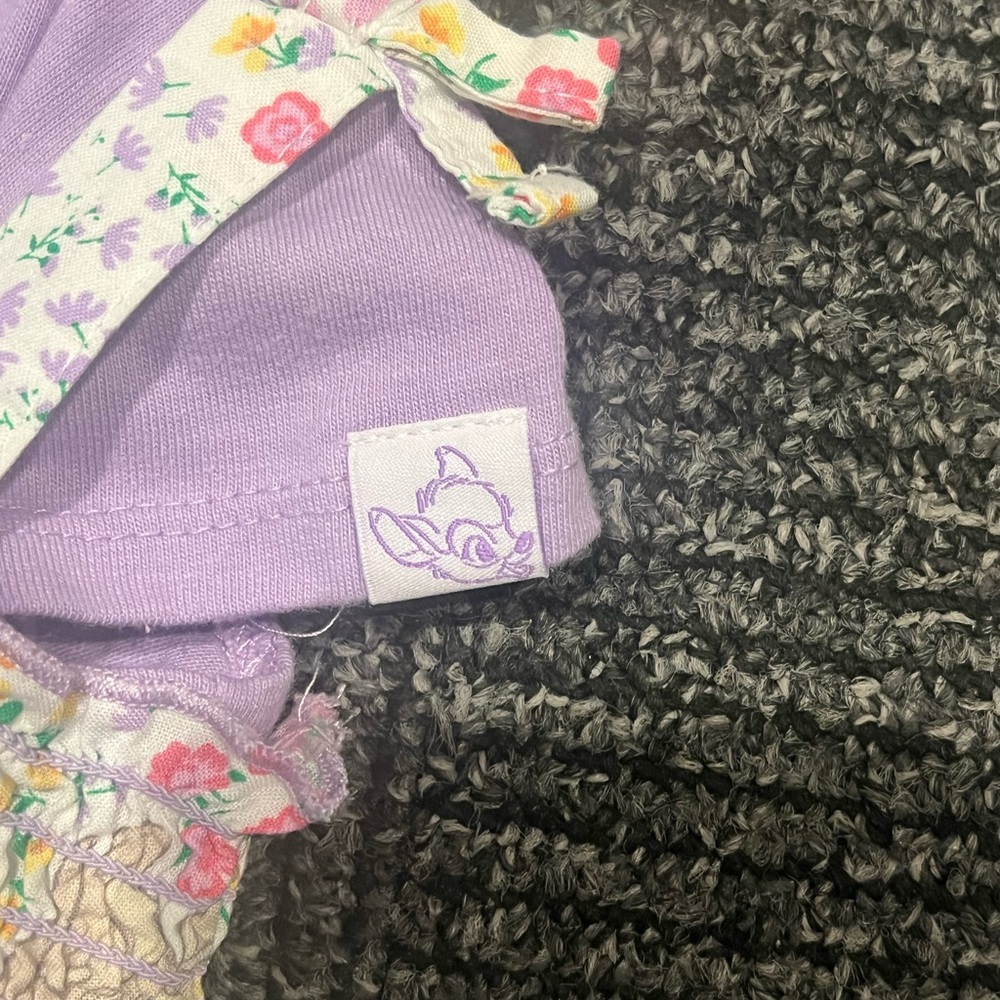 2-piece Bambi and Thumper shirt and overall set